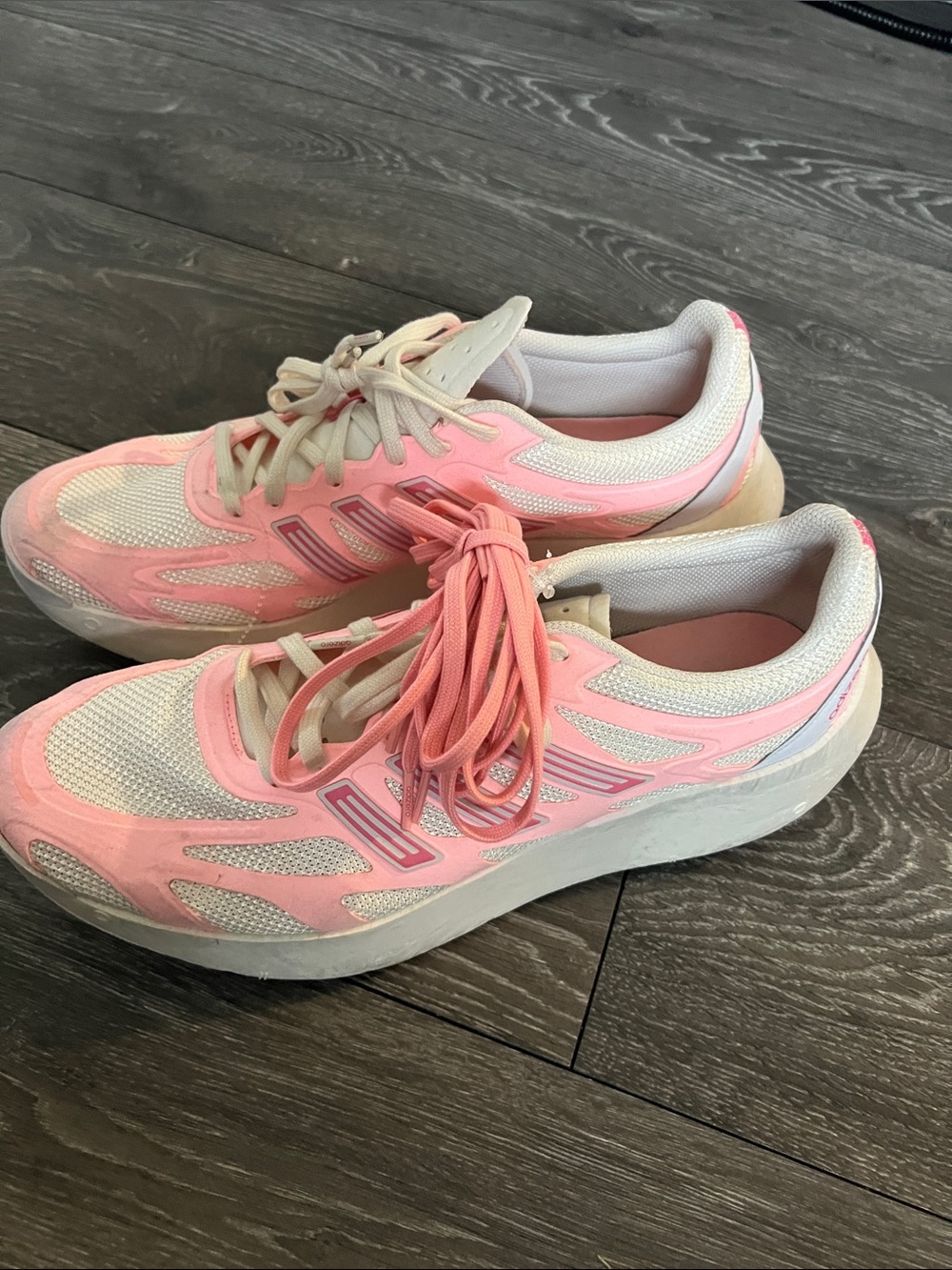 adidas Pink and White Women’s Athletic Sneakers